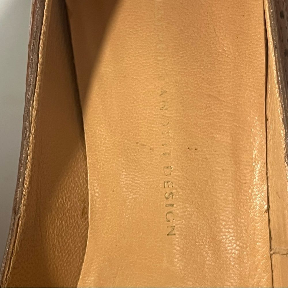Giuseppe Zanotti VICINI Leather Stiletto Designer Heels Womens Sz 6.5 Tan Luxury - Picture 10 of 16